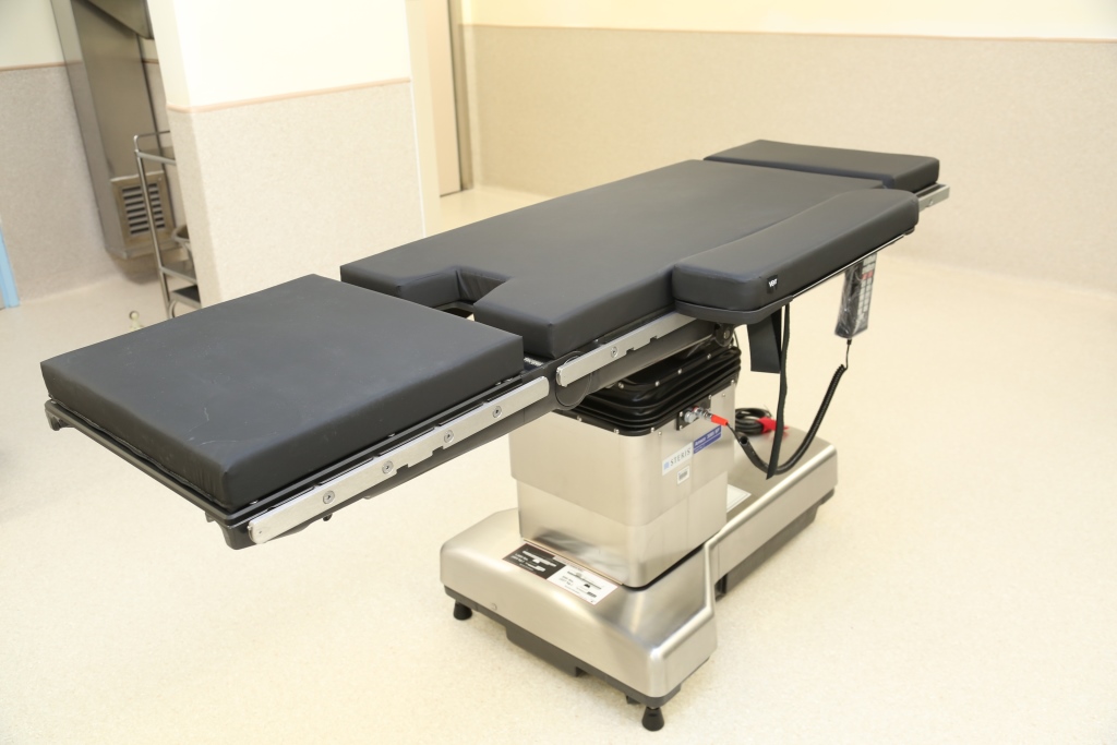 New electrical surgical table in FPAHK’s Operation Theatre in Wan Chai
